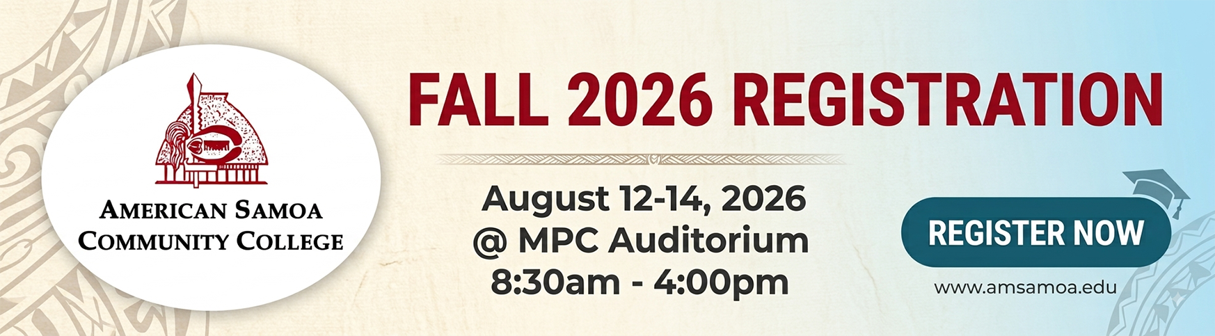 Fall 2026 Registration